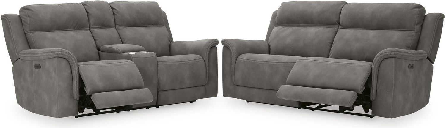 Next-Gen Durapella Power Reclining Living Room Set In Slate 59301U1