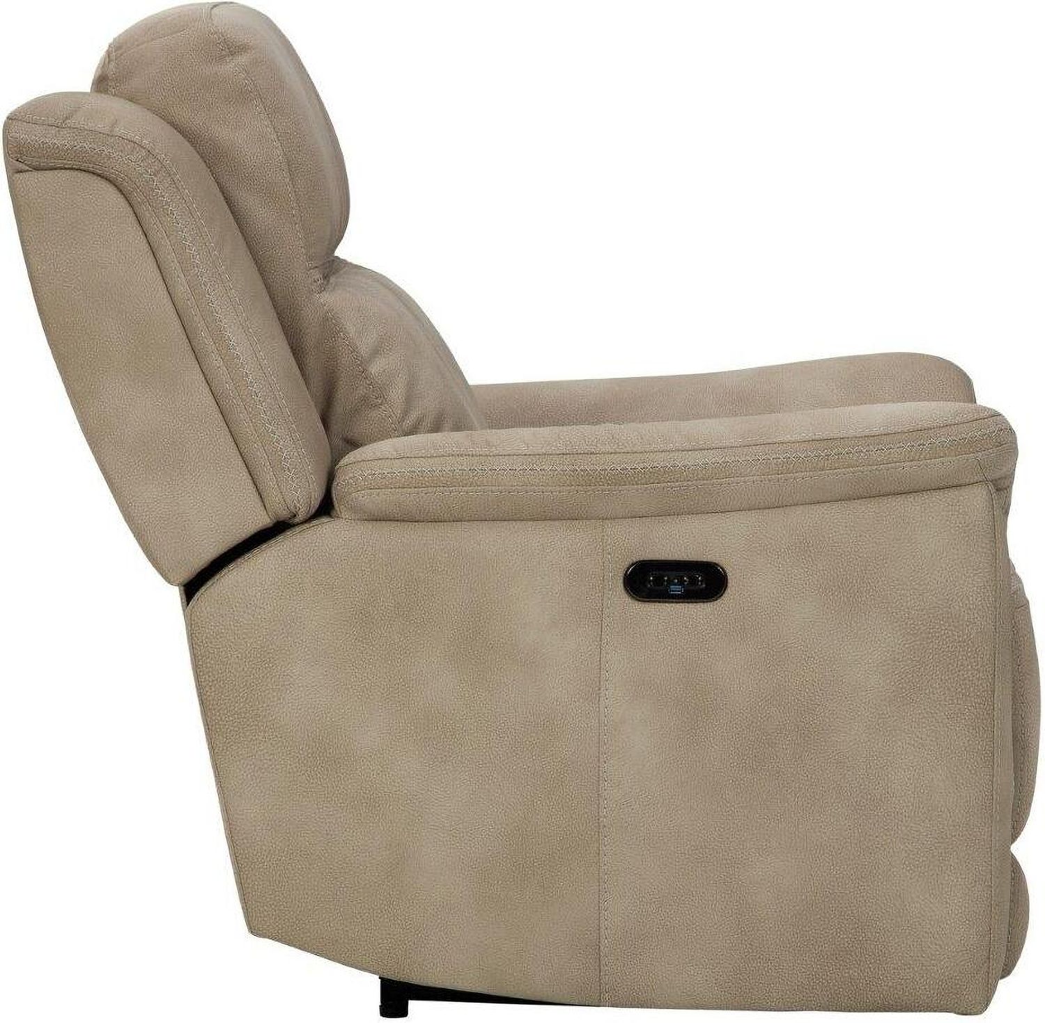 Next-Gen Durapella Power Recliner With Adjustable Headrest In Sand 5930213