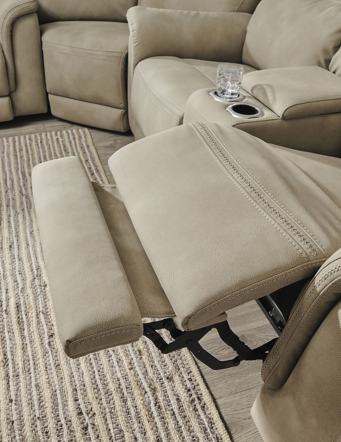 Next-Gen Durapella Power Recliner With Adjustable Headrest In Sand 5930213
