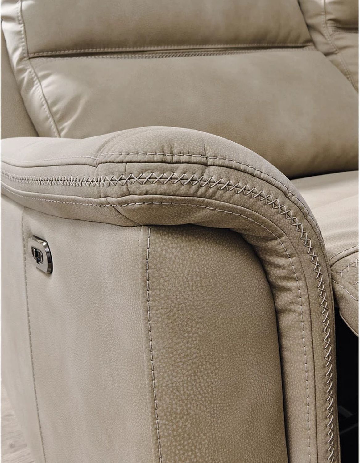 Next-Gen Durapella 2 Seat Power Reclining Sofa Adjustable Headrest In Sand 5930247