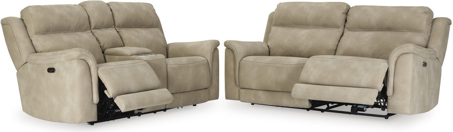 Next-Gen Durapella 2 Seat Power Reclining Sofa Adjustable Headrest In Sand 5930247