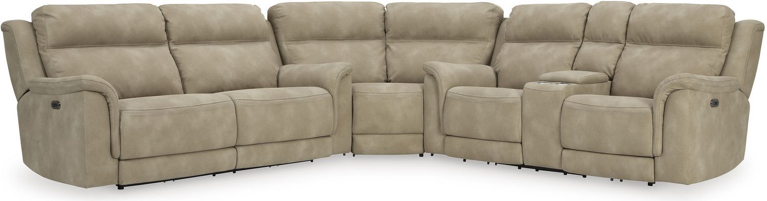 Next-Gen Durapella 2 Seat Power Reclining Sofa Adjustable Headrest In Sand 5930247