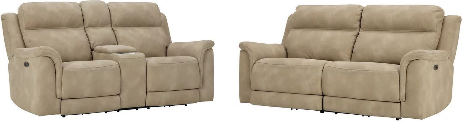 Next-Gen Durapella Power Reclining Living Room Set In Sand 59302U1
