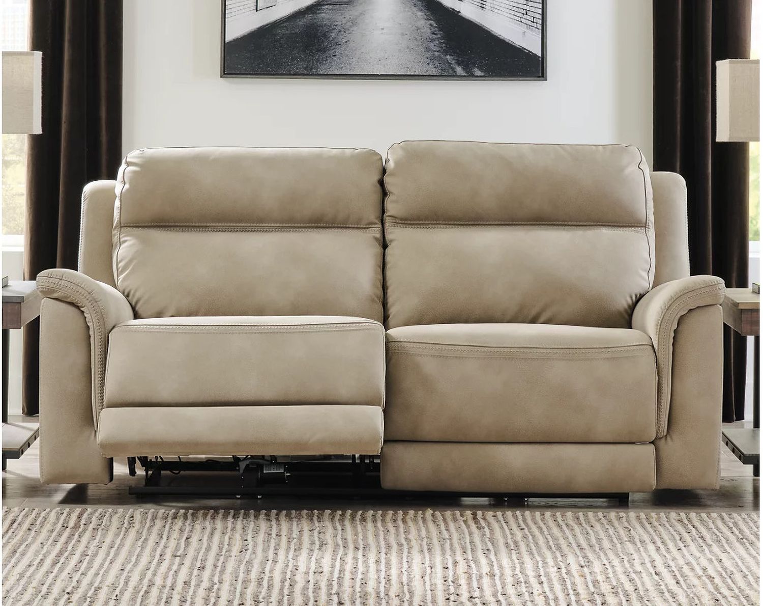 Next-Gen Durapella Power Reclining Living Room Set In Sand 59302U1