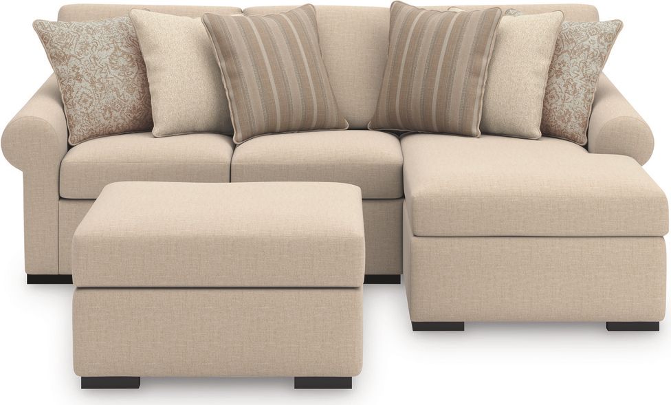 LadyMae 2-Piece Sectional with RAF Chaise In Twill 59404S2