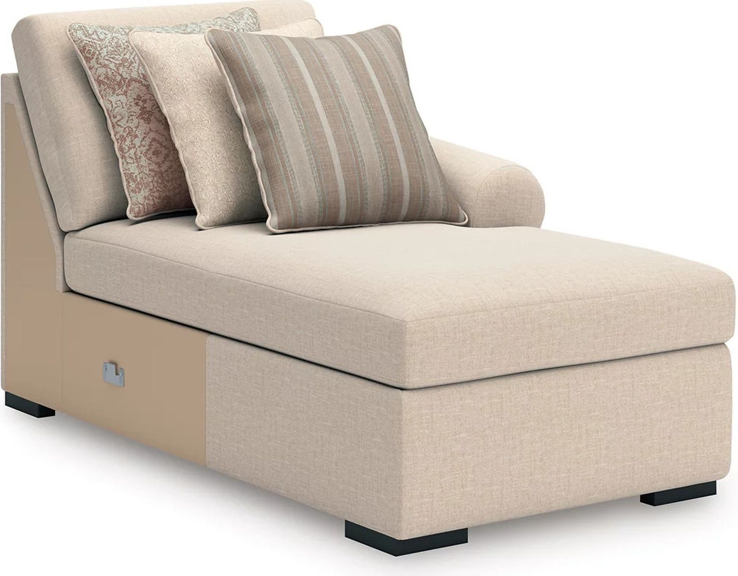 LadyMae 4-Piece Sectional with RAF Chaise In Twill 59404S3