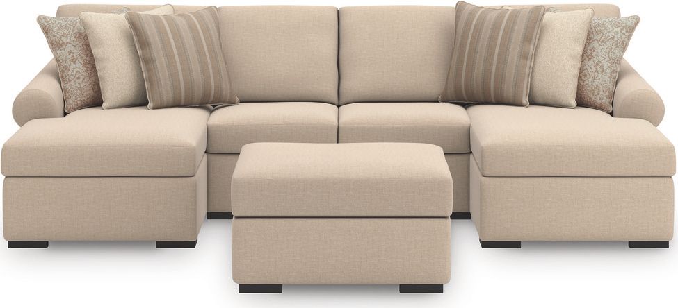 LadyMae 3-Piece Sectional with Chaise In Twill 59404S5