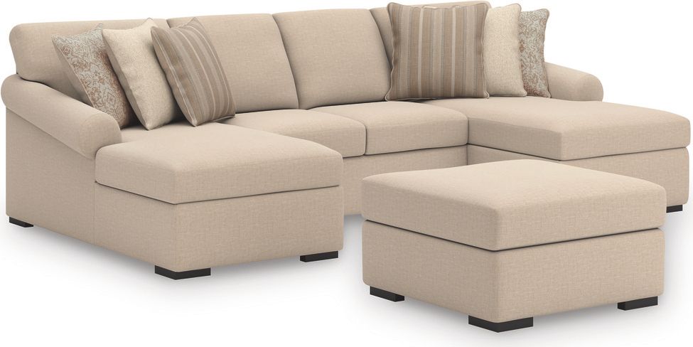 LadyMae 3-Piece Sectional with Chaise In Twill 59404S5