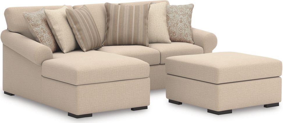 LadyMae 3-Piece Sectional with Chaise In Twill 59404S5