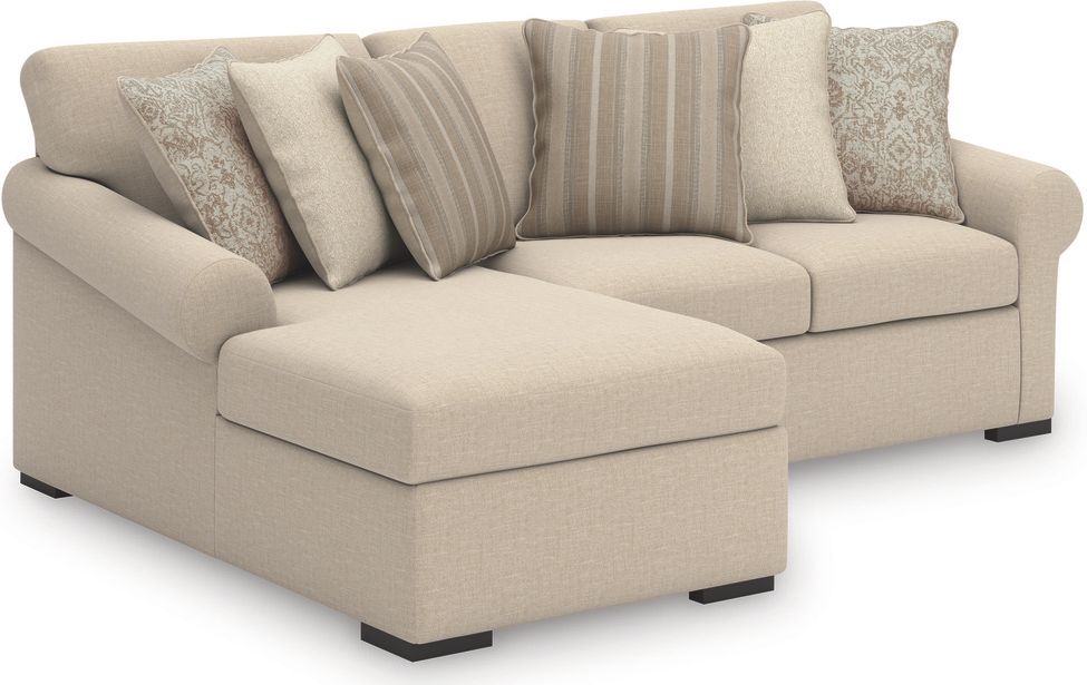 LadyMae 4-Piece Sectional with LAF Chaise In Twill 59404S7