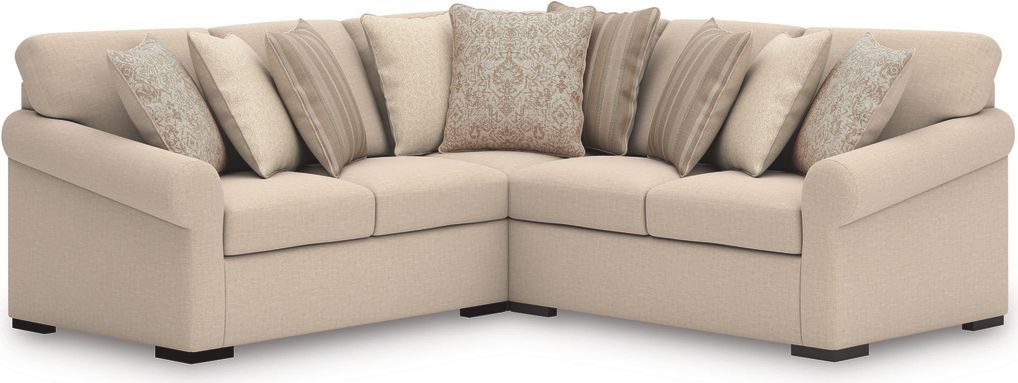 LadyMae 4-Piece Sectional with LAF Chaise In Twill 59404S7