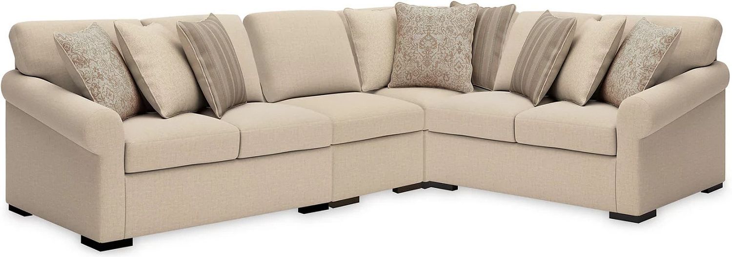 LadyMae 4-Piece Sectional In Twill 59404S9