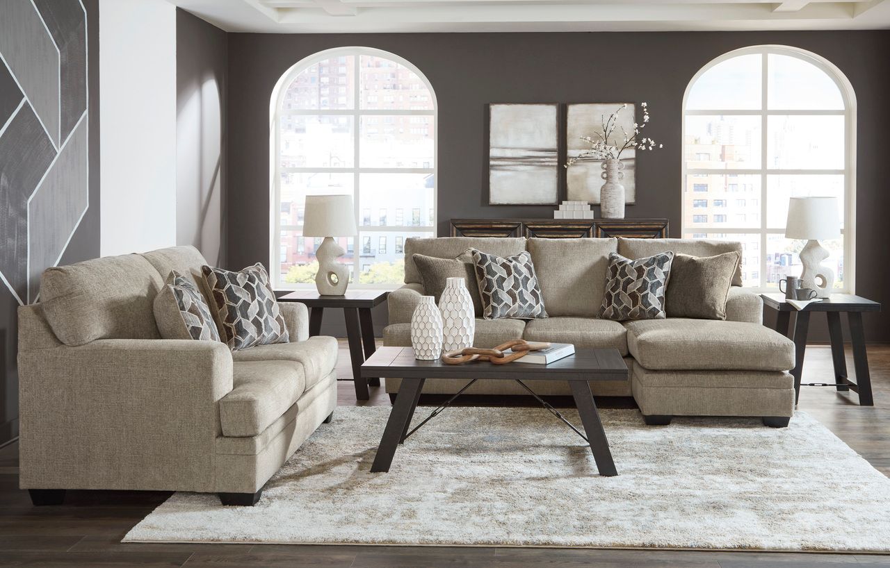 Stonemeade Sofa Chaise In Taupe 5950418