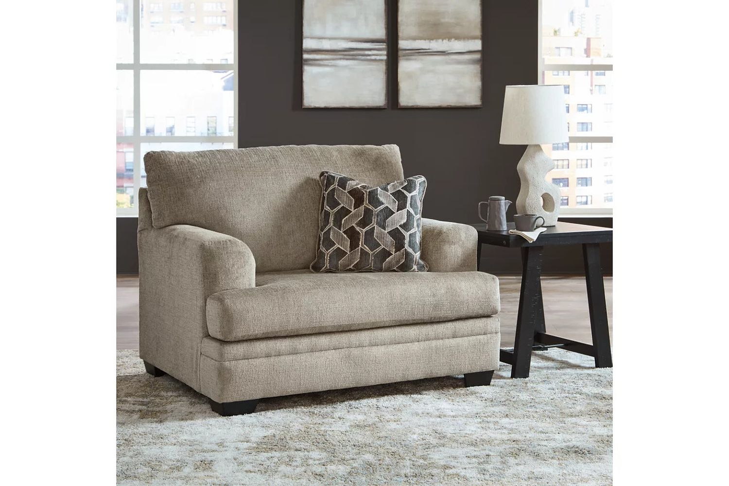 Stonemeade Oversized Chair In Taupe 5950423