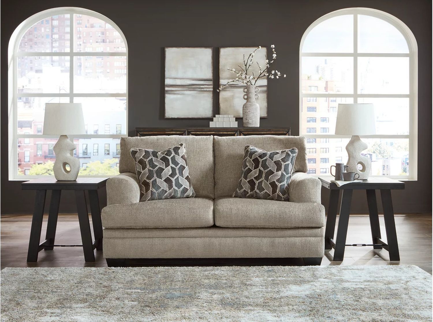 Stonemeade Loveseat In Taupe 5950435