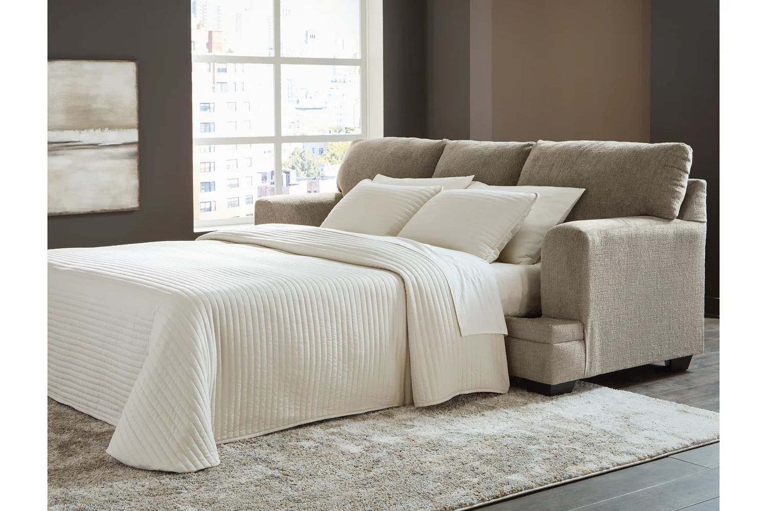 Stonemeade Queen Sofa Sleeper In Taupe 5950439