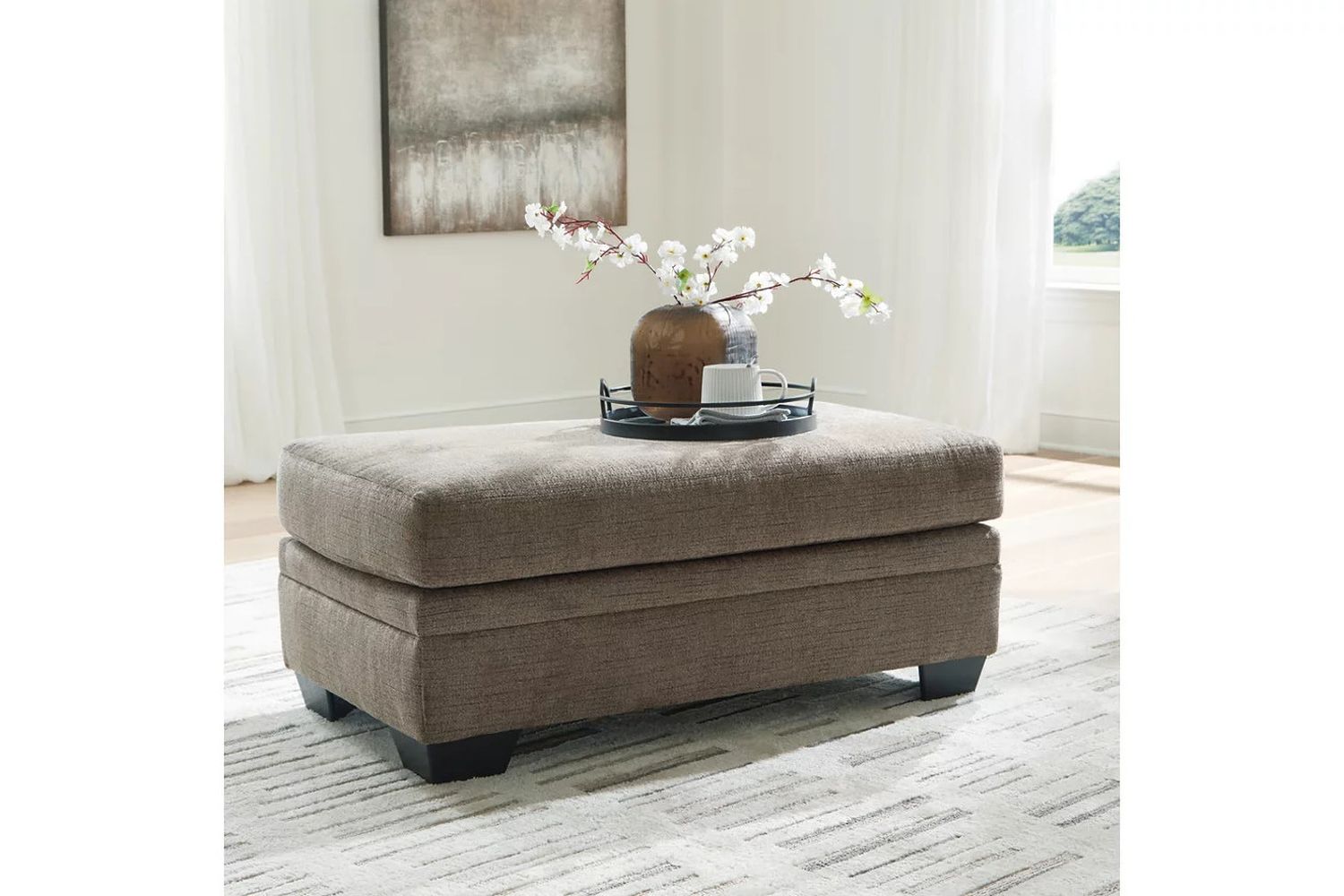 Stonemeade Ottoman In Nutmeg 5950514