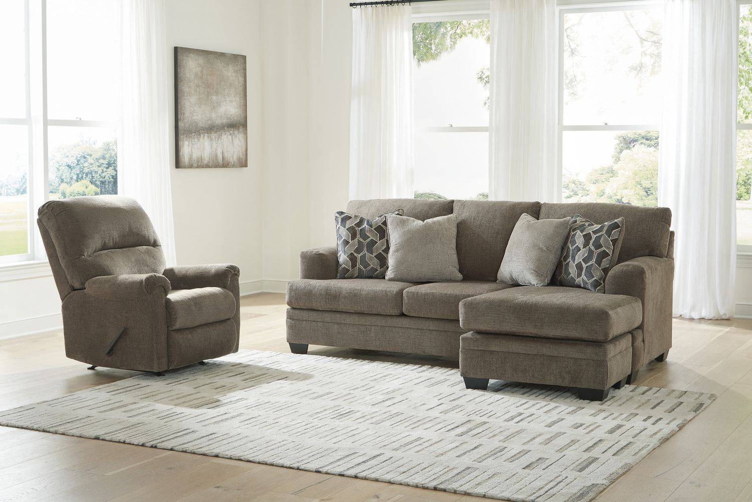 Stonemeade Sofa Chaise In Nutmeg 5950518