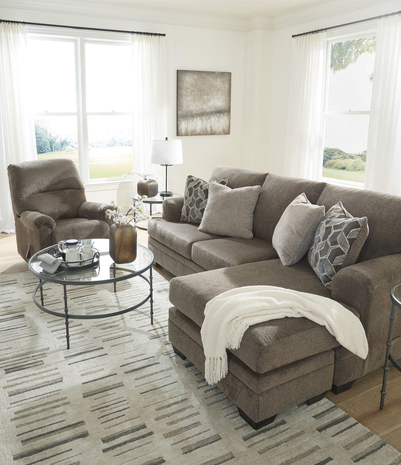 Stonemeade Sofa Chaise In Nutmeg 5950518