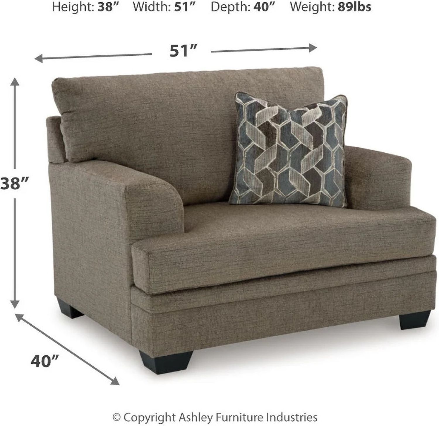 Stonemeade Oversized Chair In Nutmeg 5950523