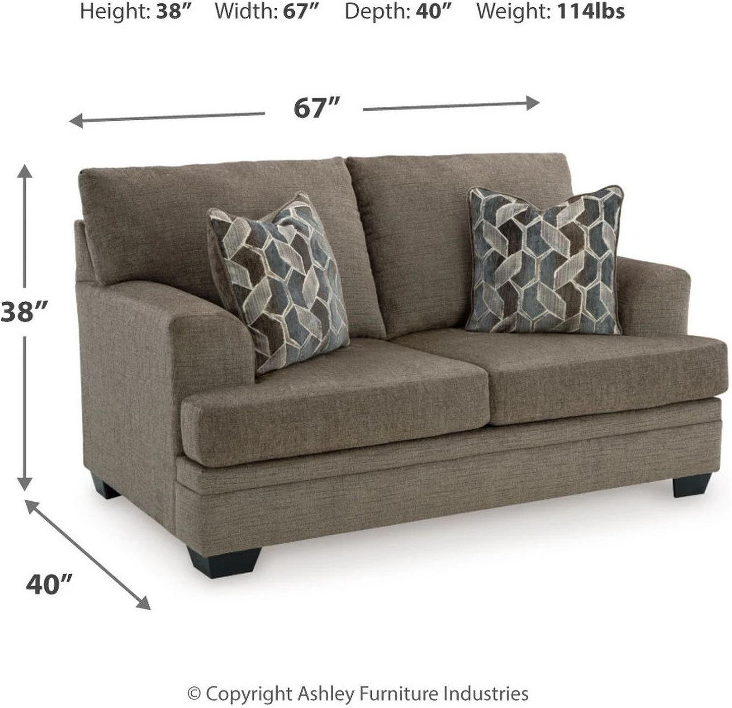 Stonemeade Loveseat In Nutmeg 5950535