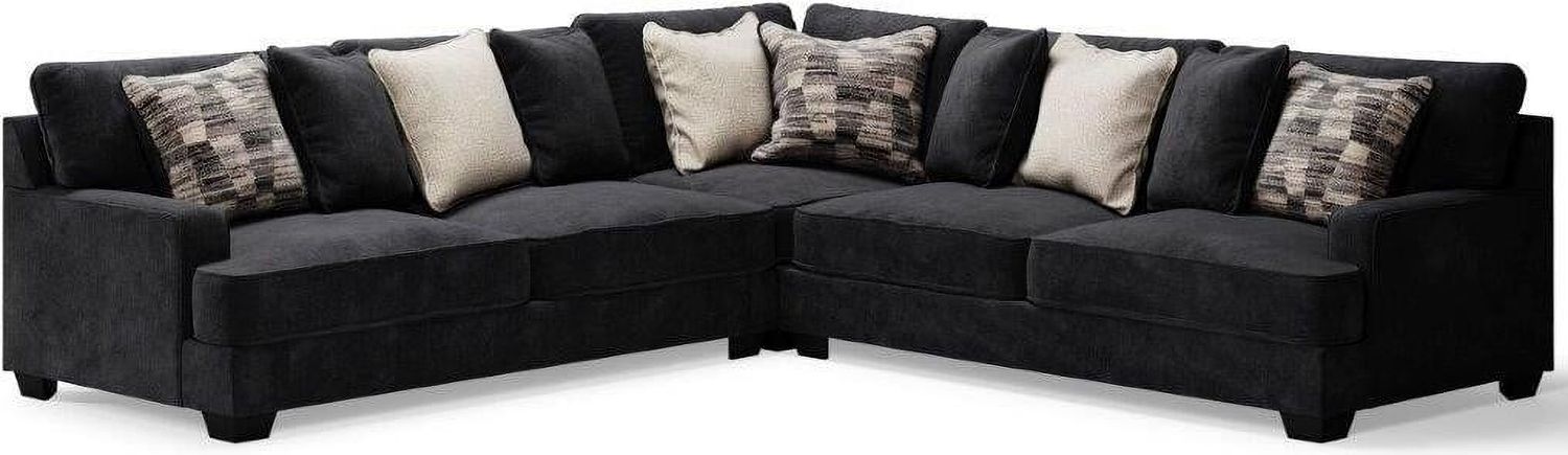 Lavernett 3-Piece Sectional In Charcoal 59603S1