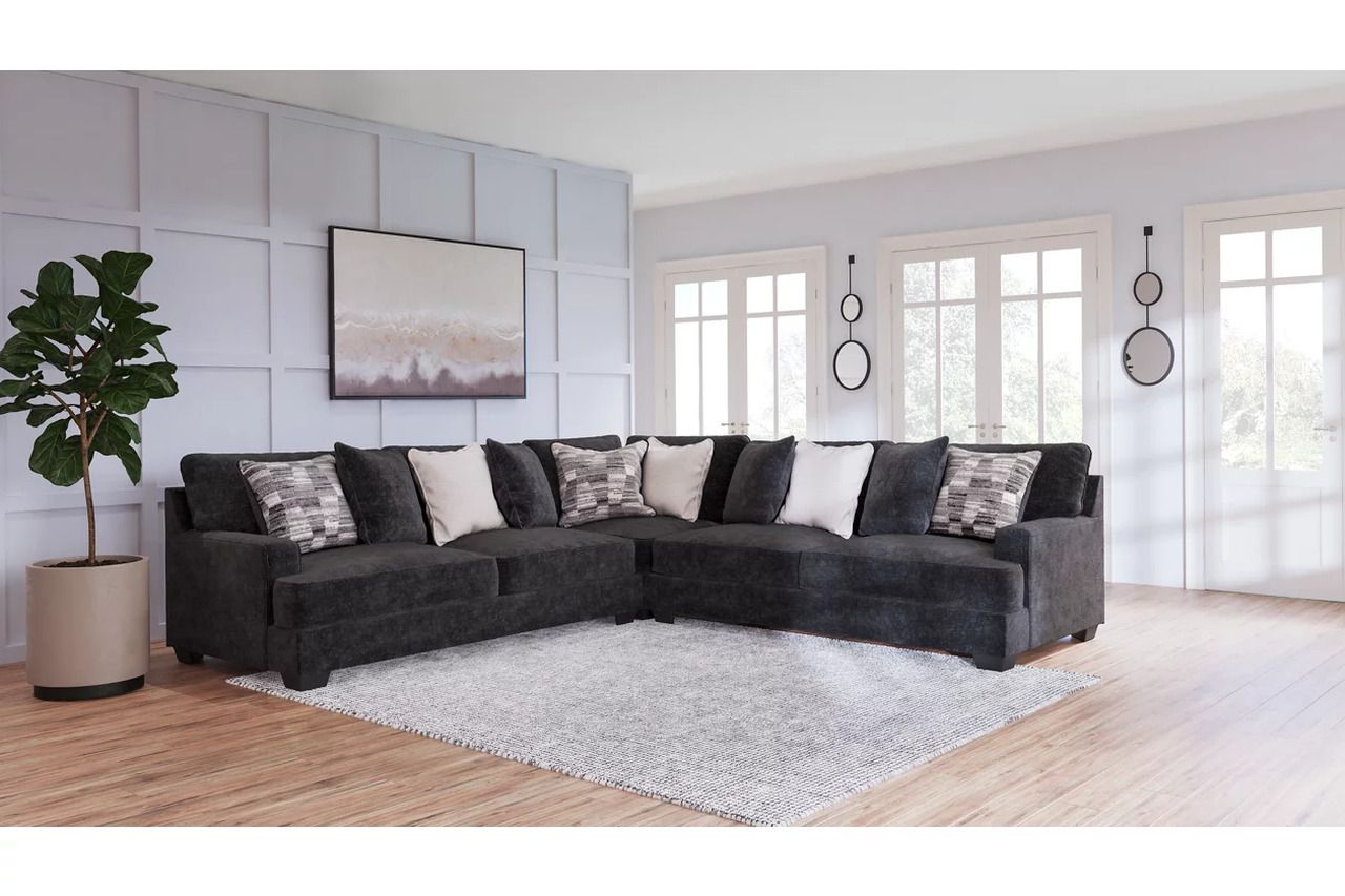 Lavernett 3-Piece Sectional In Charcoal 59603S1