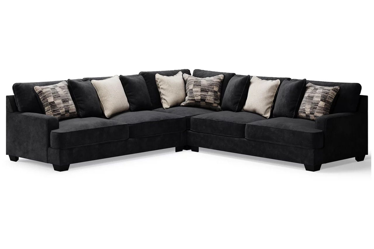Lavernett 3-Piece Sectional In Charcoal 59603S1