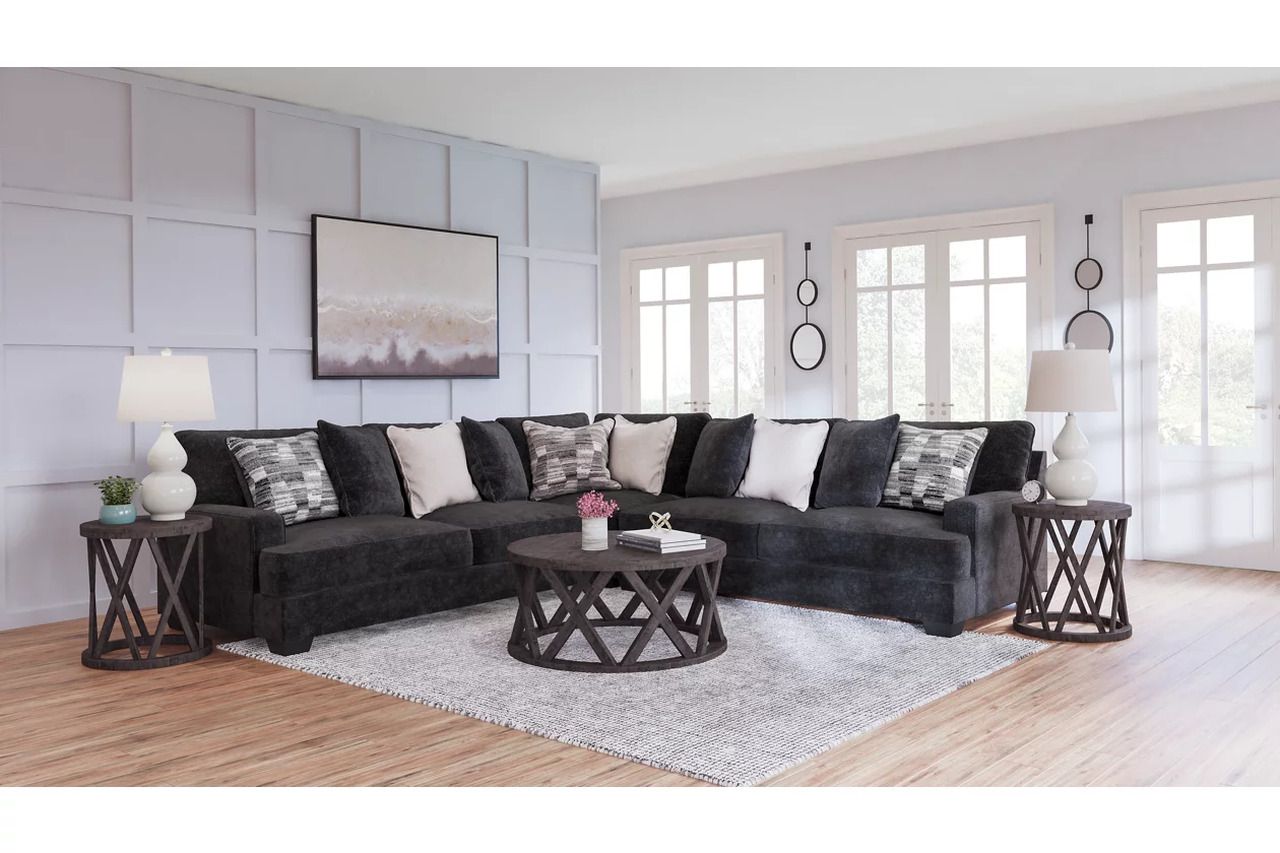 Lavernett 3-Piece Sectional In Charcoal 59603S1
