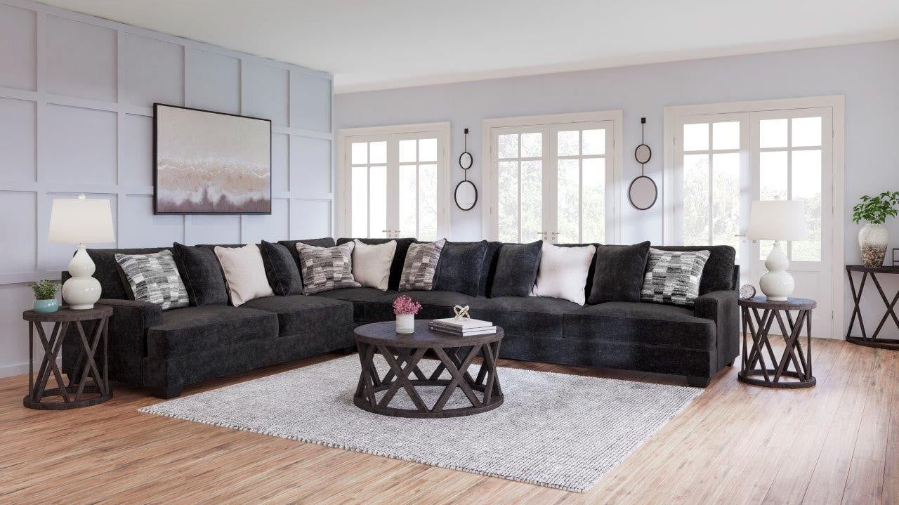 Lavernett 4-Piece Sectional In Charcoal 59603S2