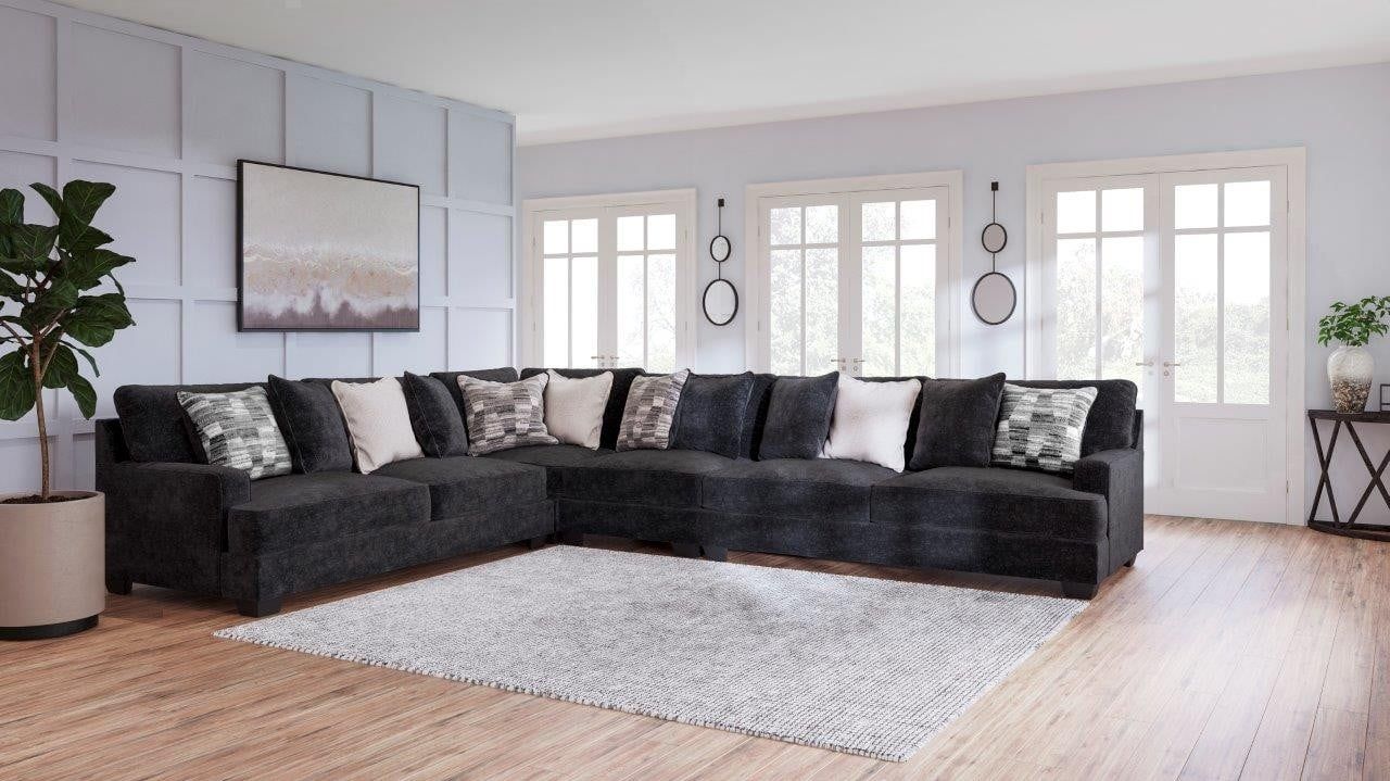 Lavernett 4-Piece Sectional In Charcoal 59603S2