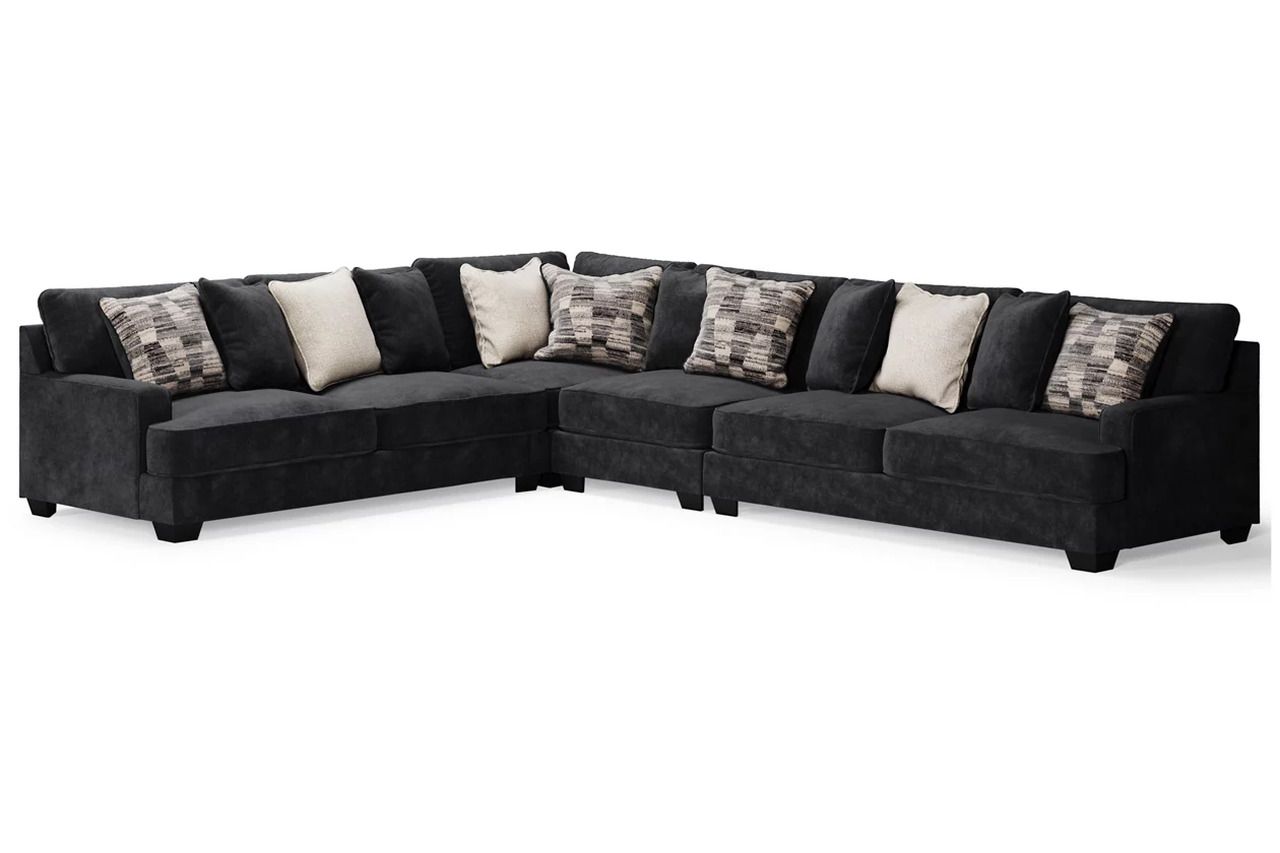 Lavernett 4-Piece Sectional In Charcoal 59603S2