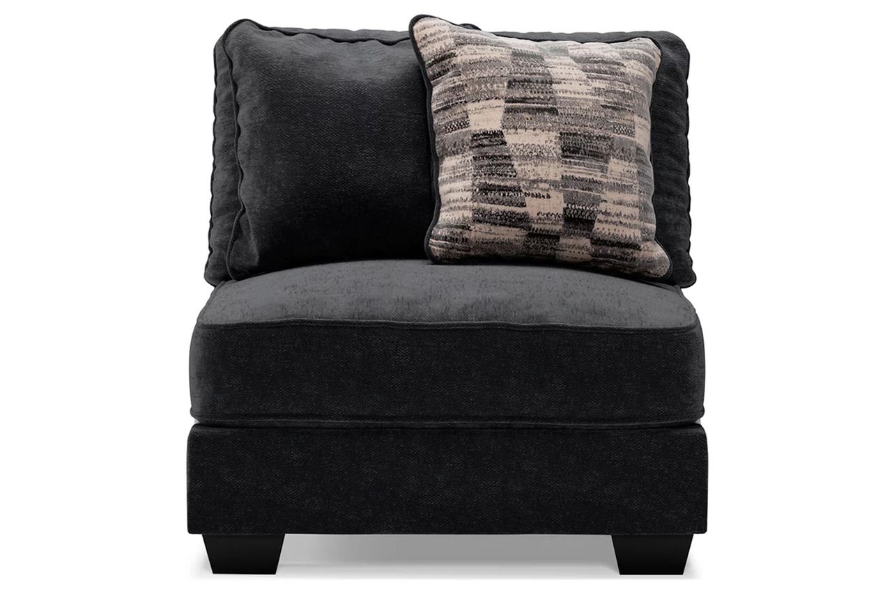Lavernett 4-Piece Sectional with Ottoman In Charcoal 59603U1