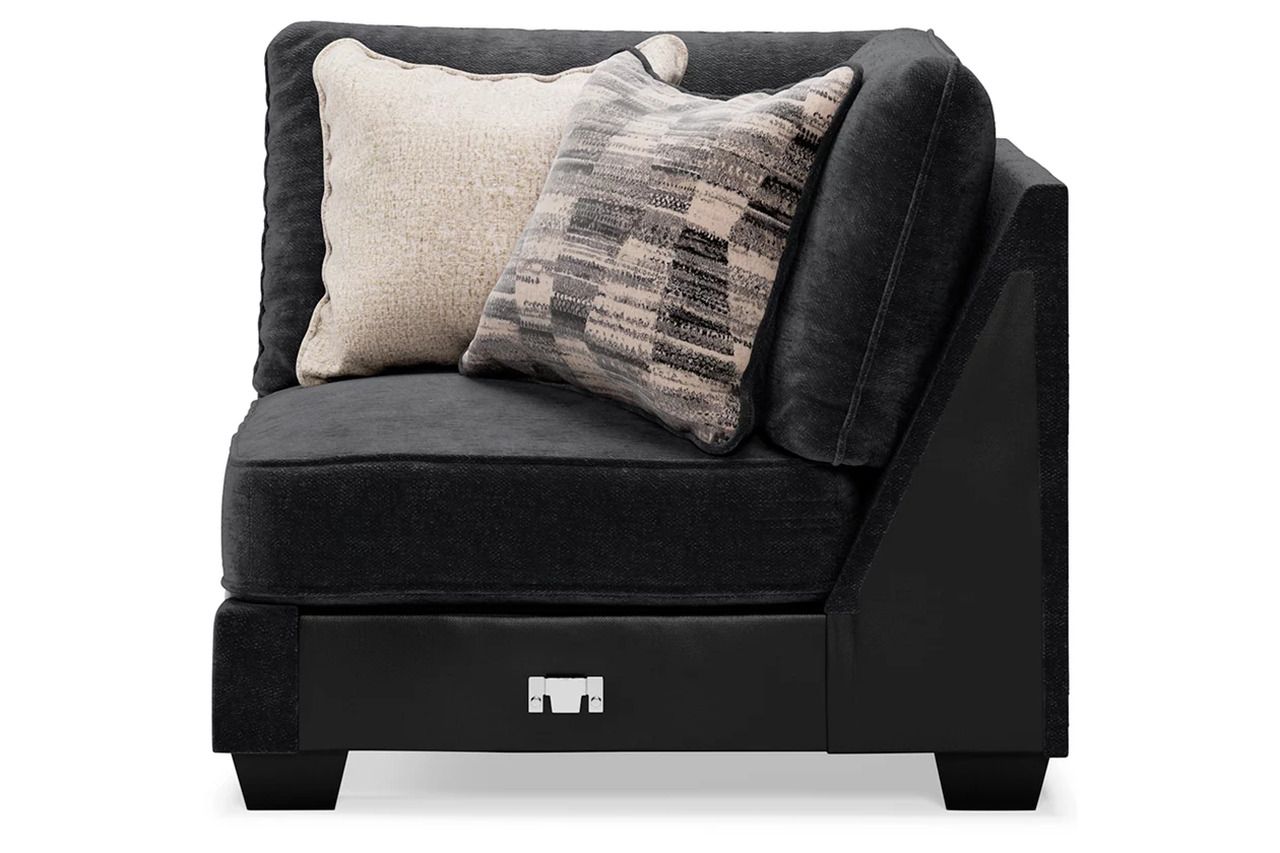Lavernett 4-Piece Sectional with Ottoman In Charcoal 59603U1