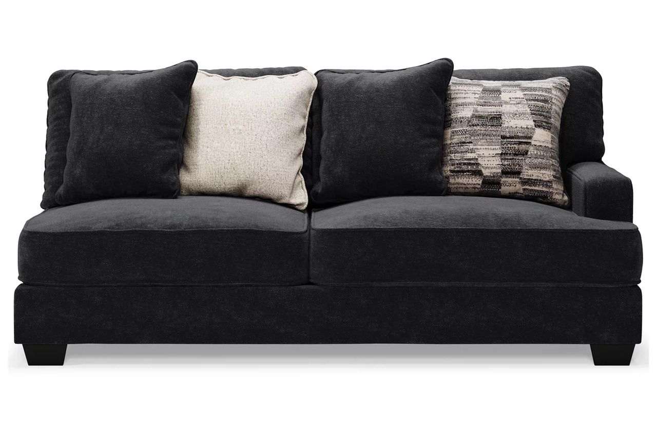 Lavernett 4-Piece Sectional with Ottoman In Charcoal 59603U1