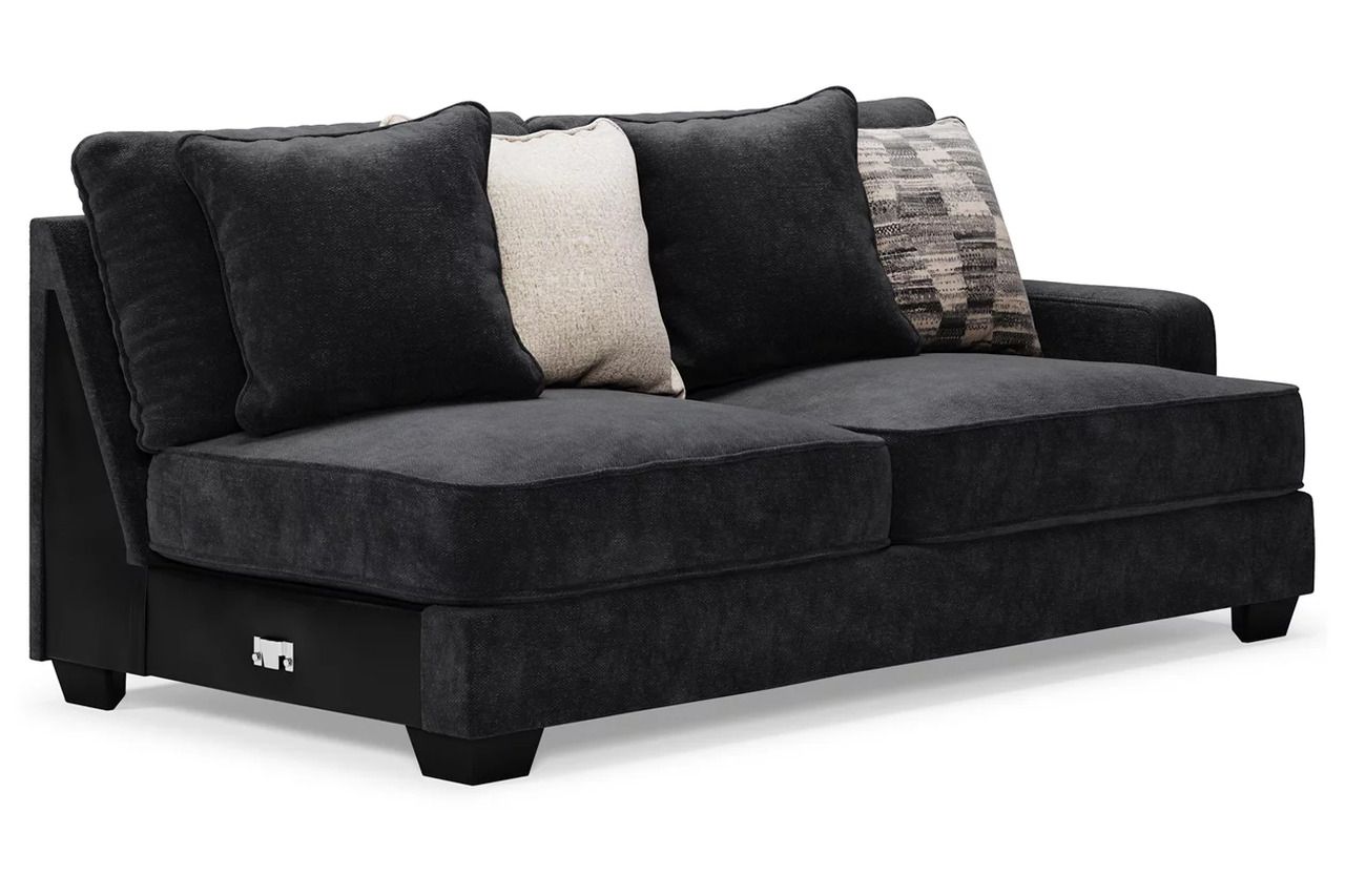 Lavernett 4-Piece Sectional with Ottoman In Charcoal 59603U1