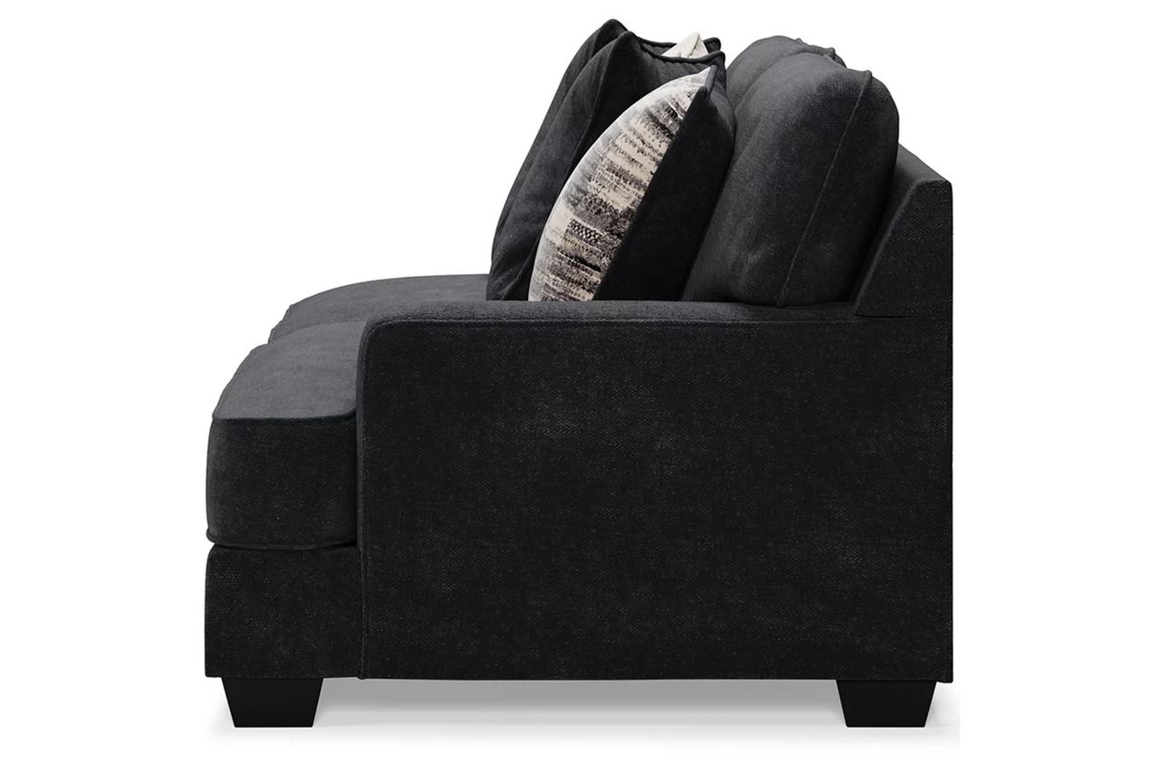 Lavernett 4-Piece Sectional with Ottoman In Charcoal 59603U1