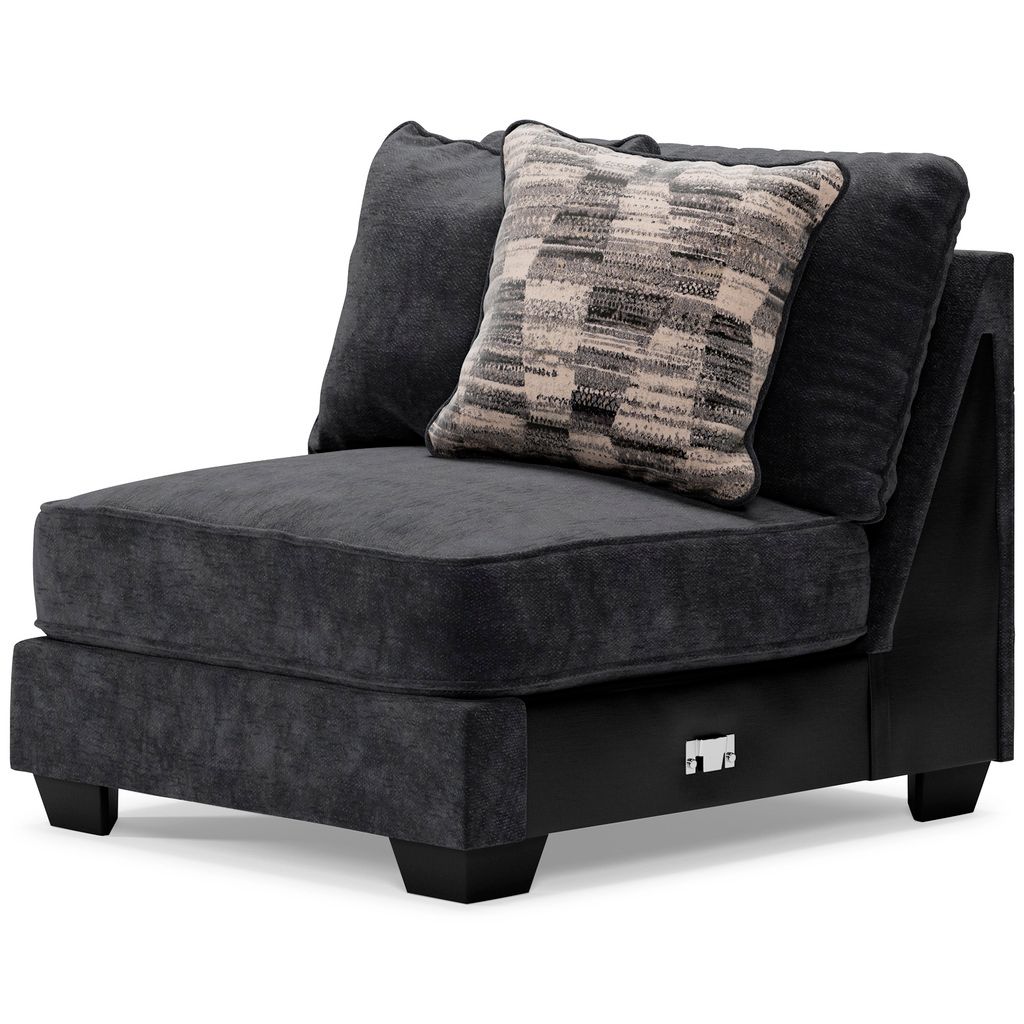 Lavernett 4-Piece Sectional with Ottoman In Charcoal 59603U1