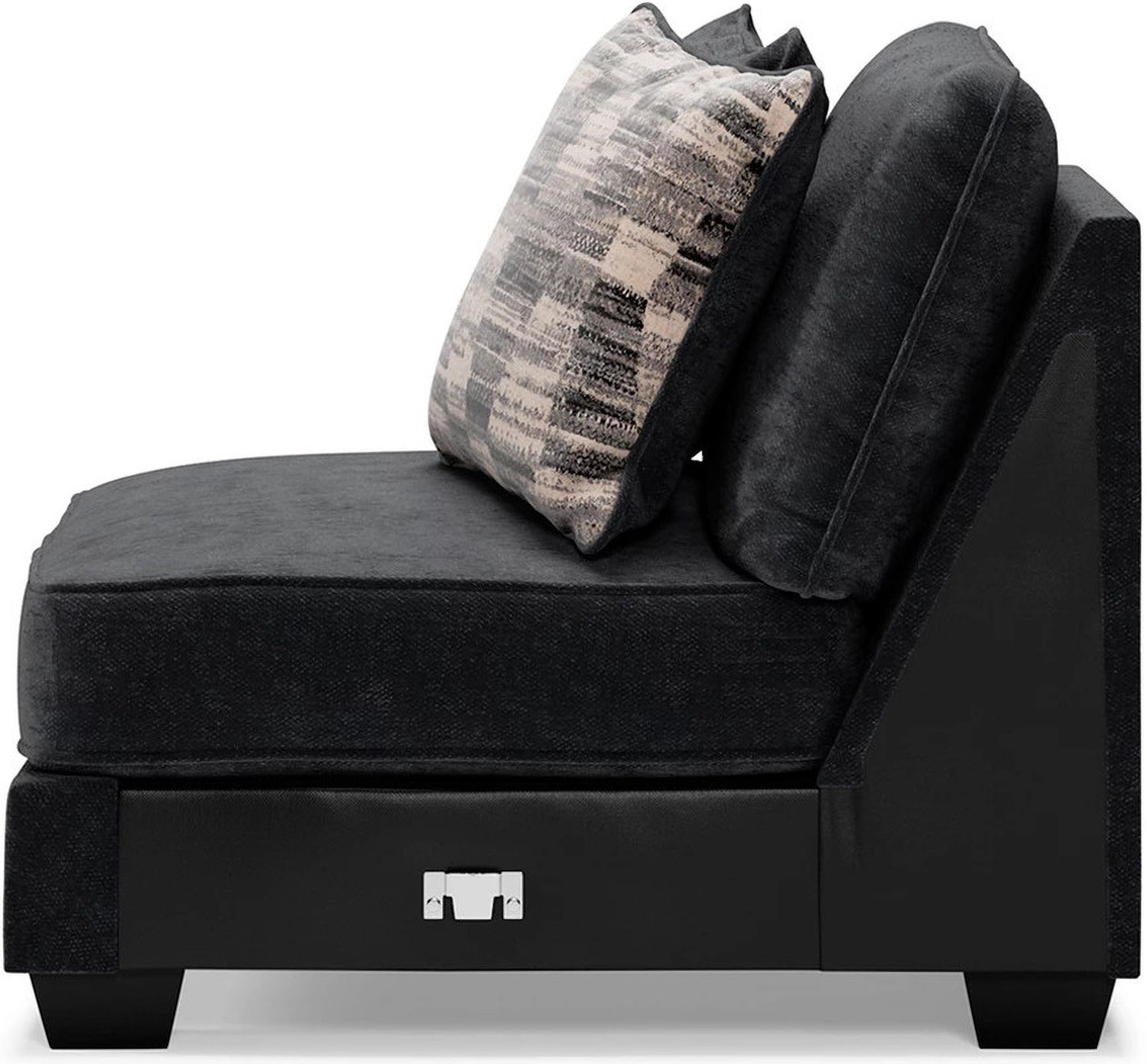 Lavernett 4-Piece Sectional with Ottoman In Charcoal 59603U1