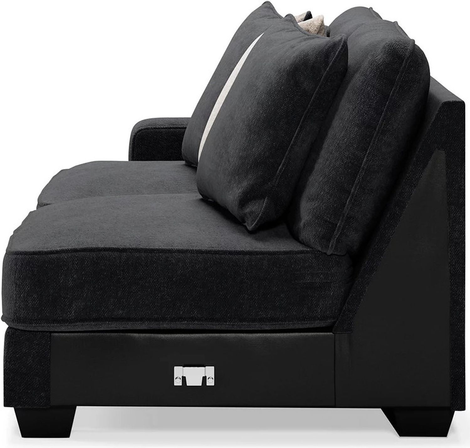 Lavernett 4-Piece Sectional with Ottoman In Charcoal 59603U1