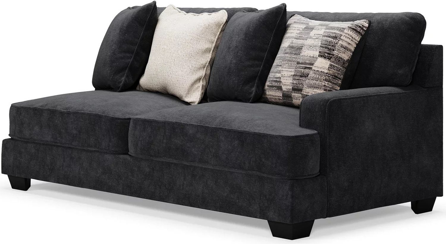 Lavernett 4-Piece Sectional with Ottoman In Charcoal 59603U1