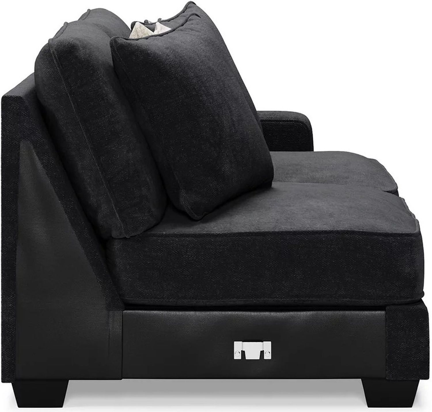 Lavernett 3-Piece Sectional and Oversized Ottoman In Charcoal 59603U3