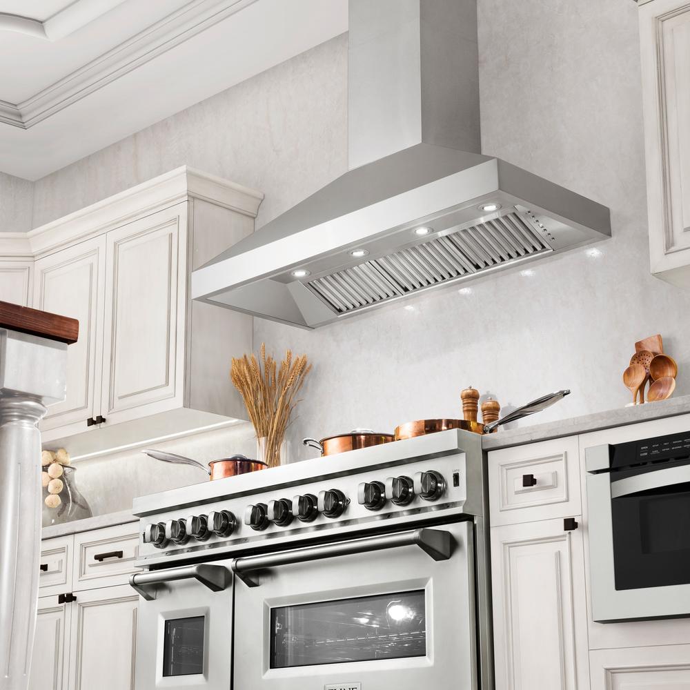 48 In. Professional Convertible Vent Wall Mount Range Hood In Stainless Steel 59748