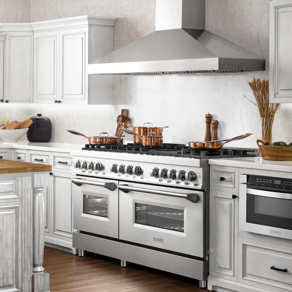 60 In. Professional Convertible Vent Wall Mount Range Hood In Stainless Steel 59760