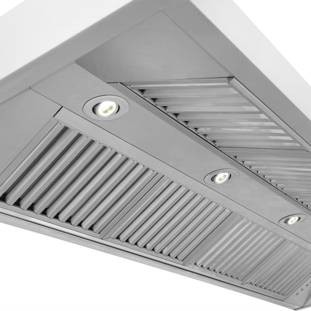 60 In. Professional Convertible Vent Wall Mount Range Hood In Stainless Steel 59760