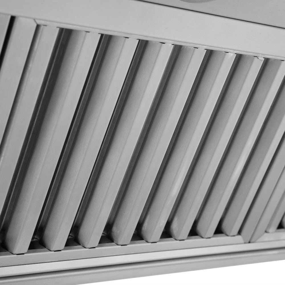 60 In. Professional Convertible Vent Wall Mount Range Hood In Stainless Steel 59760