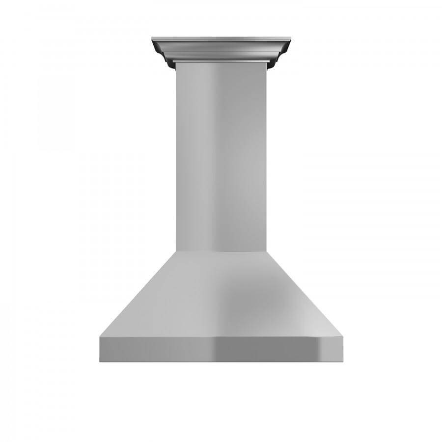 36 In. Professional Convertible Vent Wall Mount Range Hood In Stainless Steel With Crown Molding 597CRN36