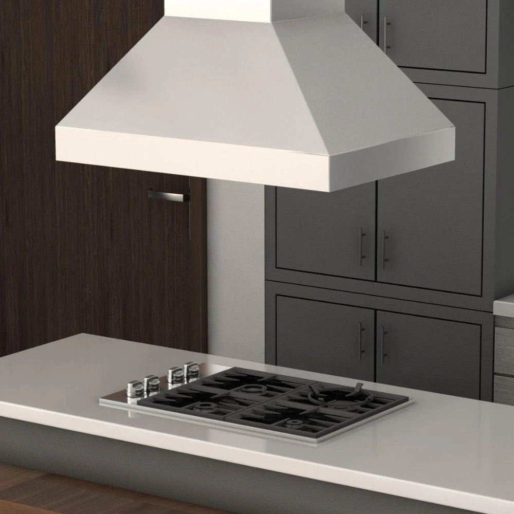ZLINE 36 in. Ducted Island Mount Range Hood in Outdoor Approved Stainless Steel (597i-304-36) 597I30436