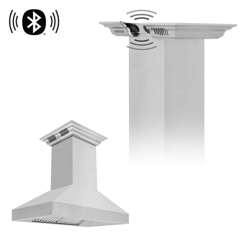 36 in. CrownSound™ Ducted Vent Island Mount Range Hood 597ICRNBT36