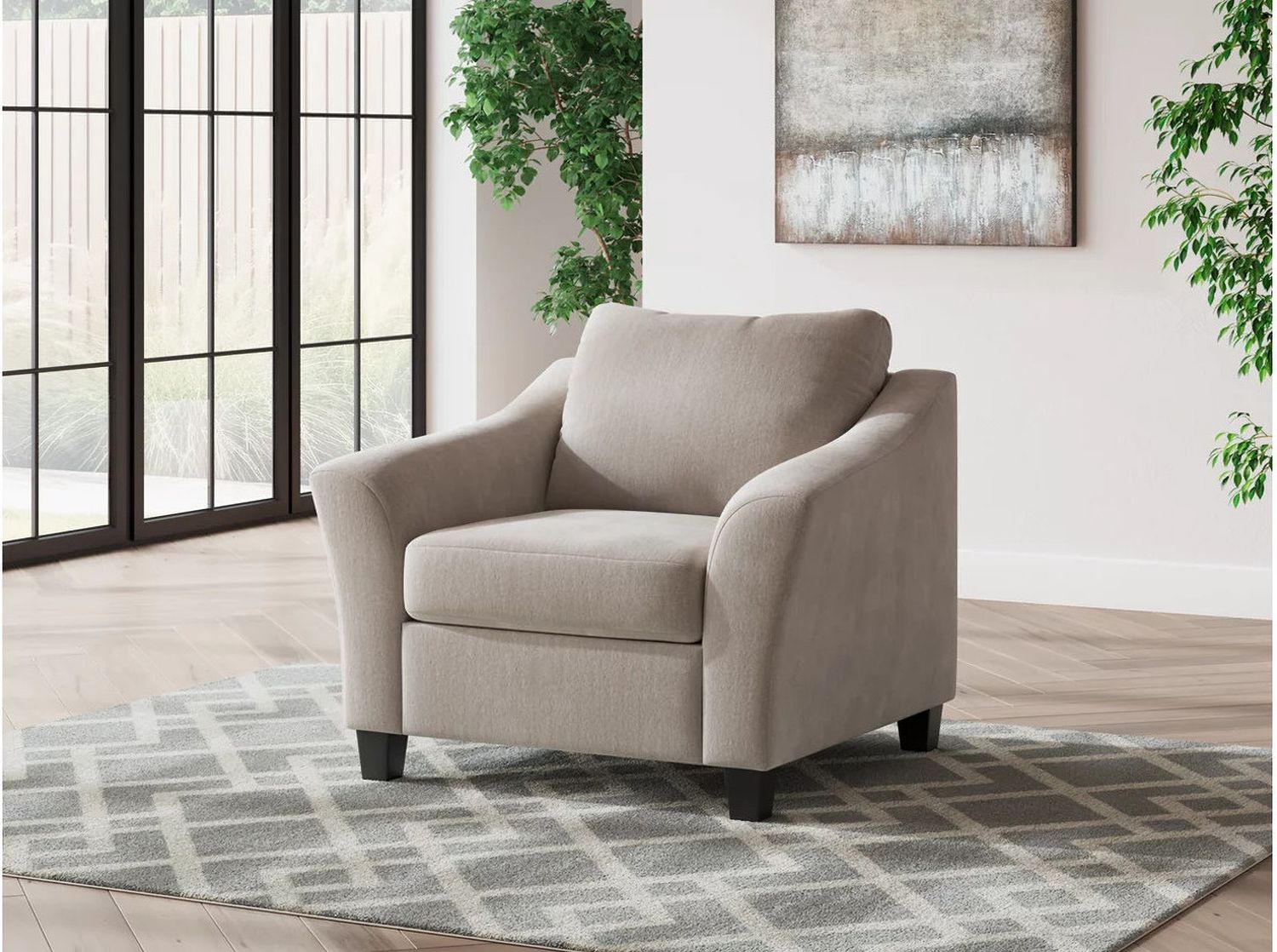 Willarae Oversized Chair In Taupe 5980323